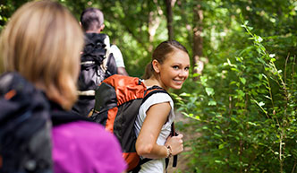 Wandeltocht door de bossen